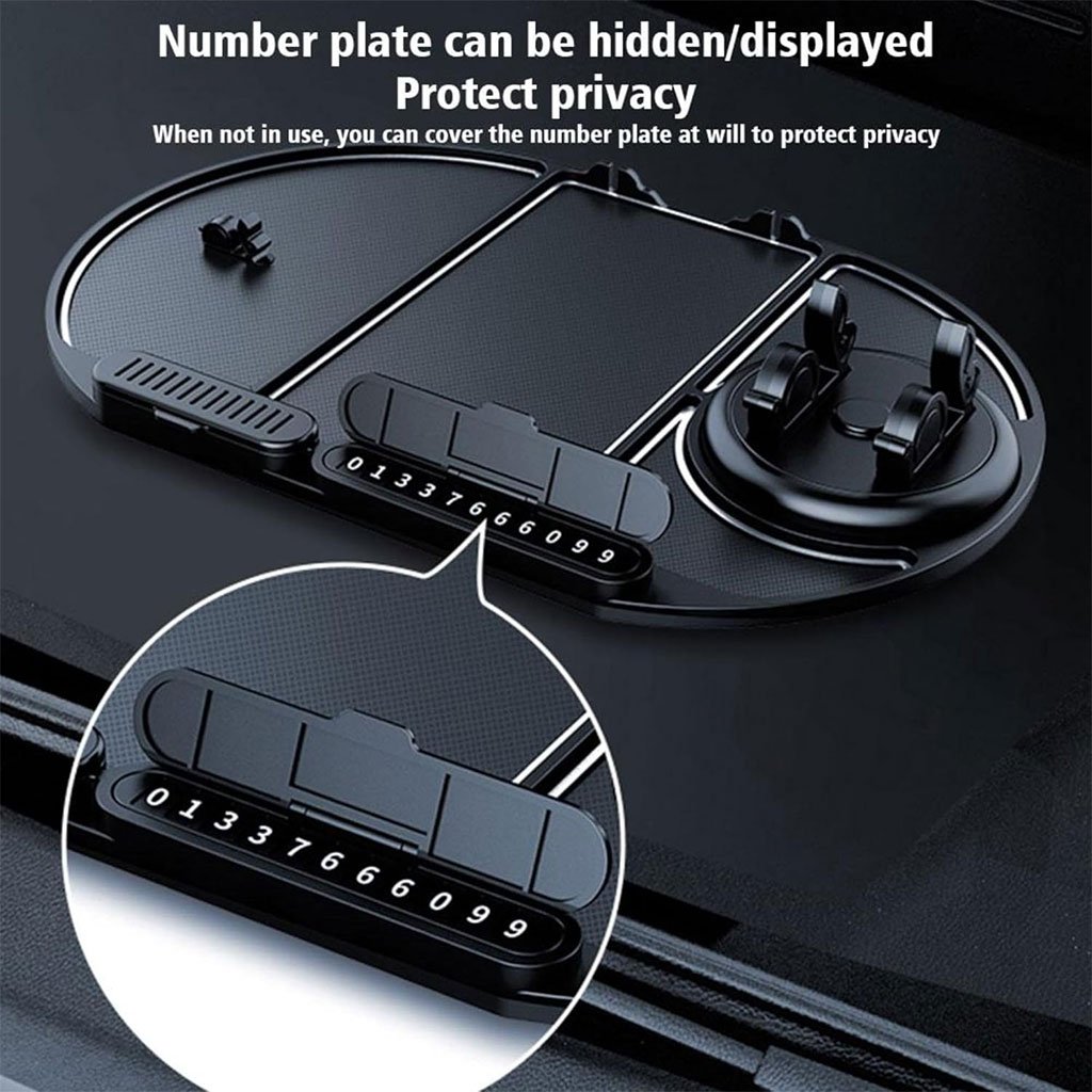 Tapis De Téléphone Antidérapant pour Voiture 6en1 Rotation à 360° – منظم أغراض في سيارة