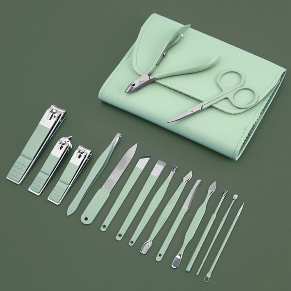 Kit coupe-ongles professionnel 16en1 en acier inoxydable – طقم العناية بالأظافر