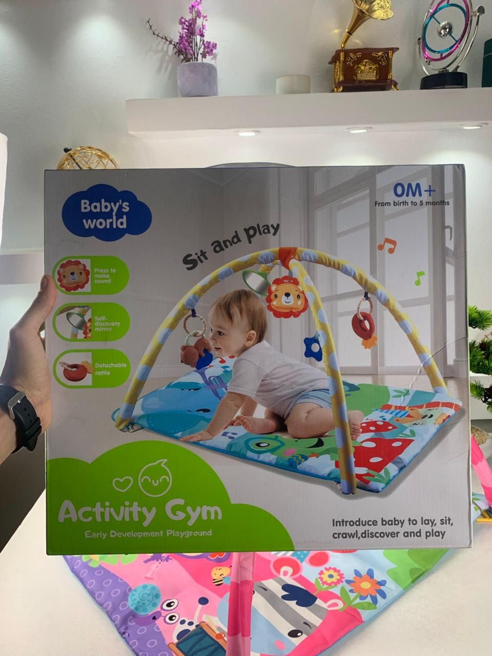 Tapis D’Eveil Animaux pour Bébé avec Miroir – بساط الألعاب لرضيع