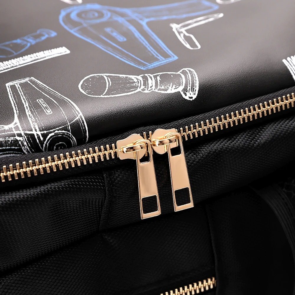 Sac à dos Coiffeur avec des Support pour Tondeuses et Outils Professionnels – حقيبة اغراض الحلاق