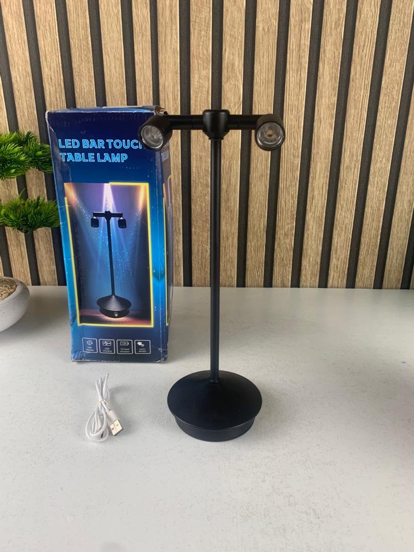 Lampe de bureau LED rétro à double tête rotative à 360 degré – مصباح مكتب بعدة أوضاع إضاءة