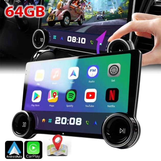 Diamond 2K Tablette de voiture Android 64GB compatible Apple CarPlay Android Auto – شاشة ذكية للسيارة