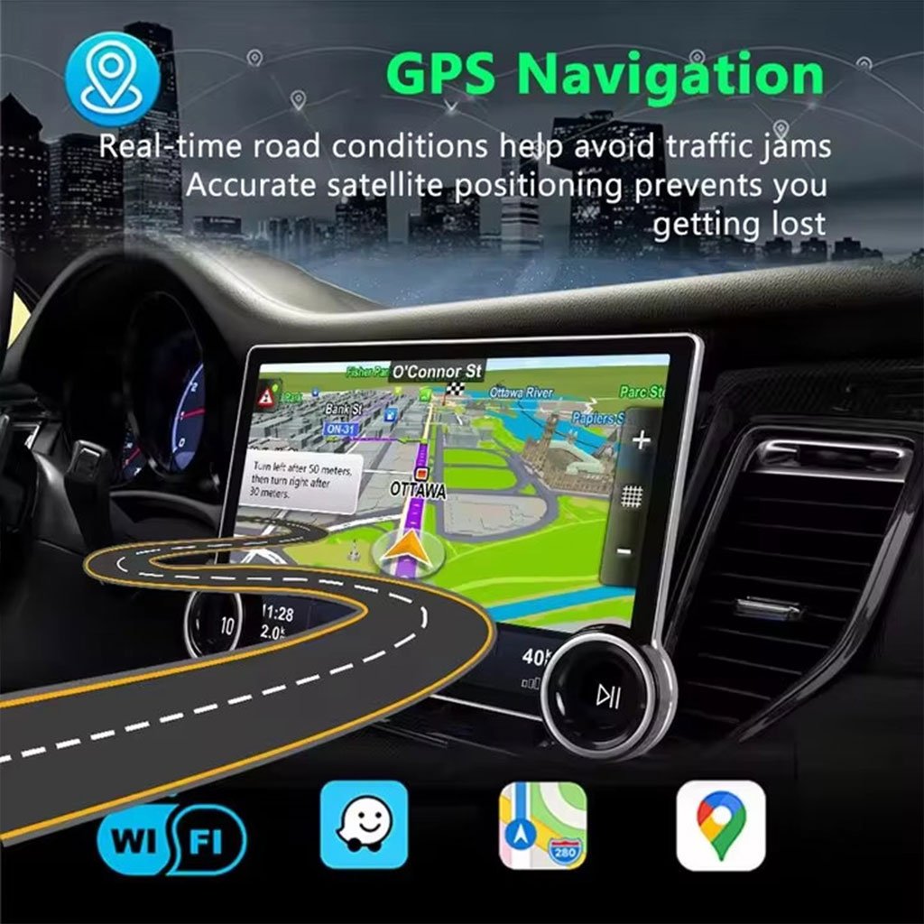 Diamond 2K Tablette de voiture Android 64GB compatible Apple CarPlay Android Auto – شاشة ذكية للسيارة