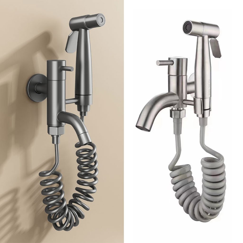 Pulvérisateur De Toilette À Haute Pression Avec Le Kit De Robinet V2 – رشاش مع صنبور حمام