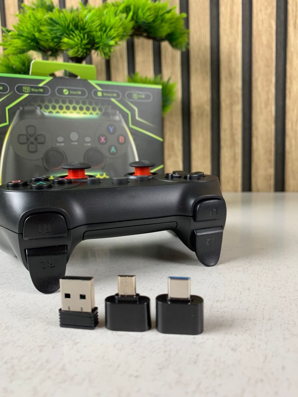 Manette de jeu sans fil Compatible avec Android TV , Steam, PC, TVBOX, PS3 CM019 – يد تحكم لاسلكية