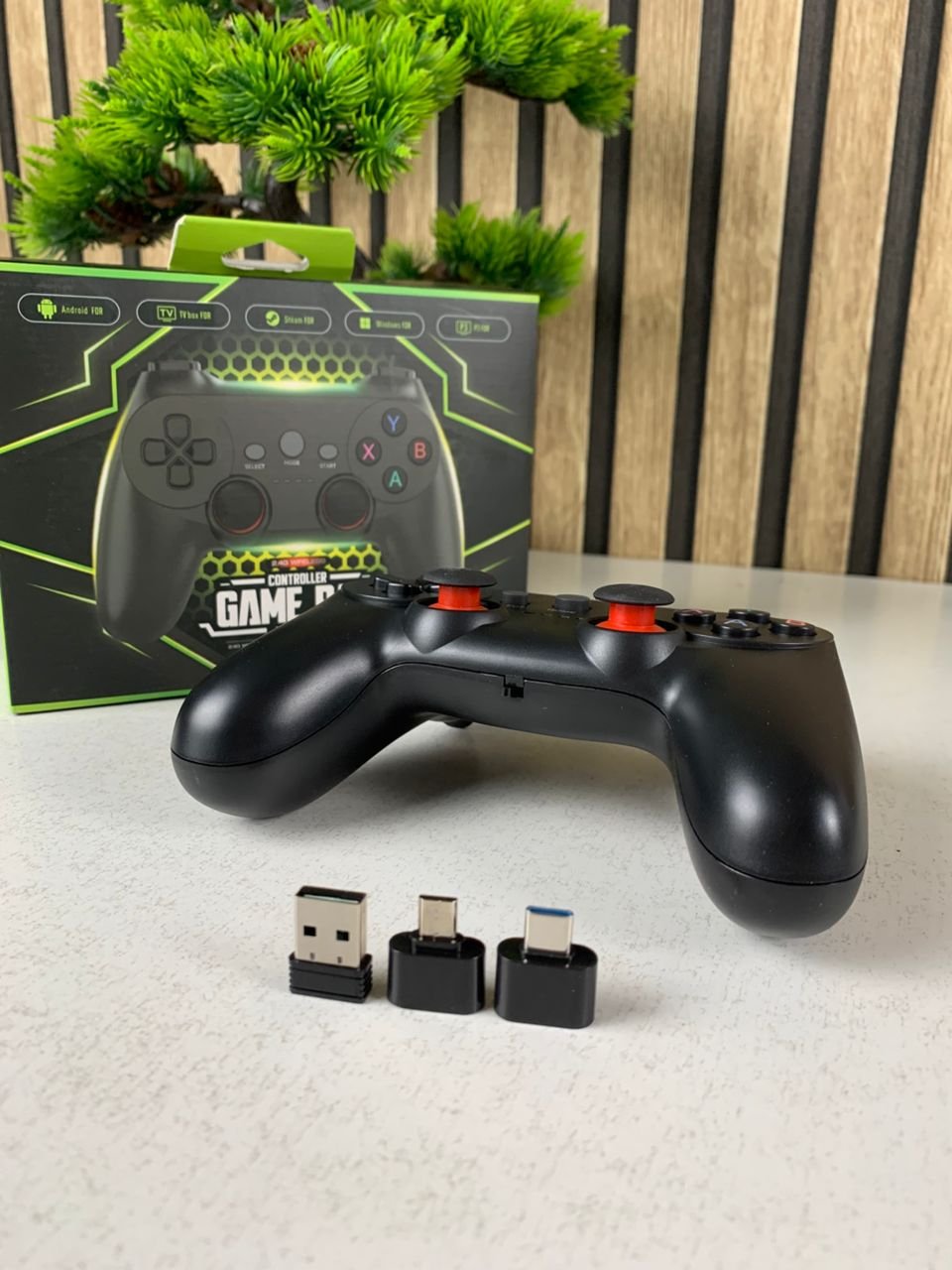 Manette de jeu sans fil Compatible avec Android TV , Steam, PC, TVBOX, PS3 CM019 – يد تحكم لاسلكية