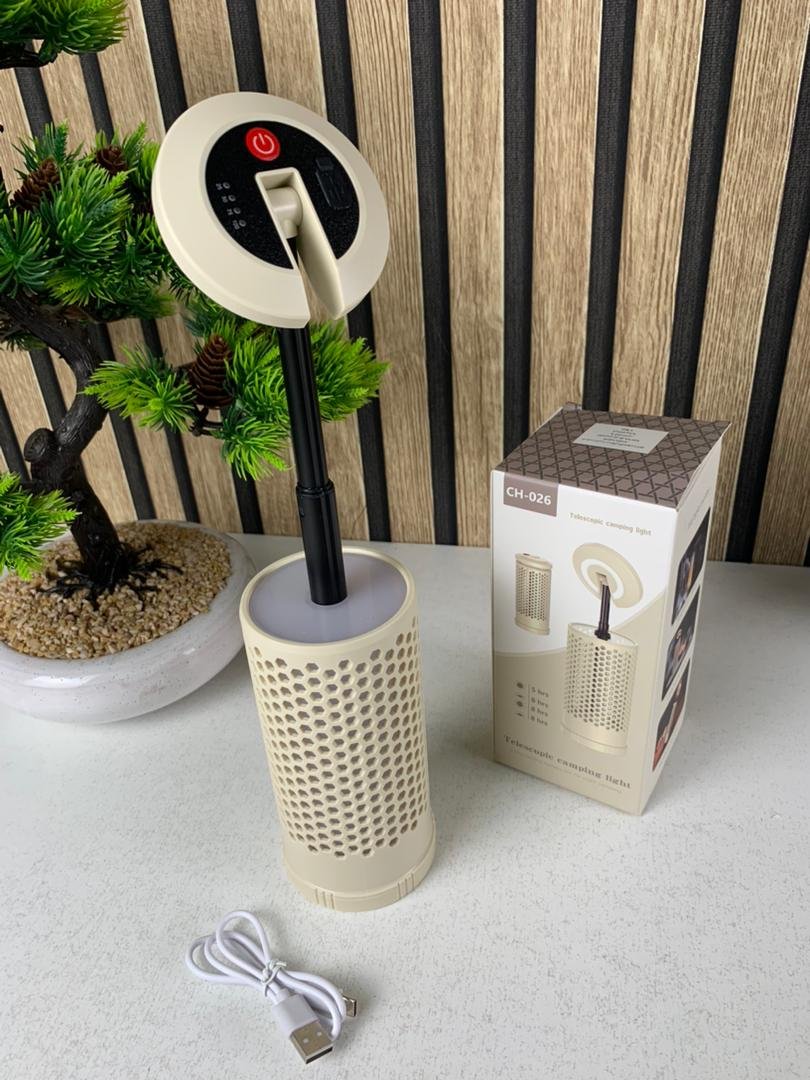 Lampe de camping design en nid d’abeille avec 3 couleurs variable rechargeable