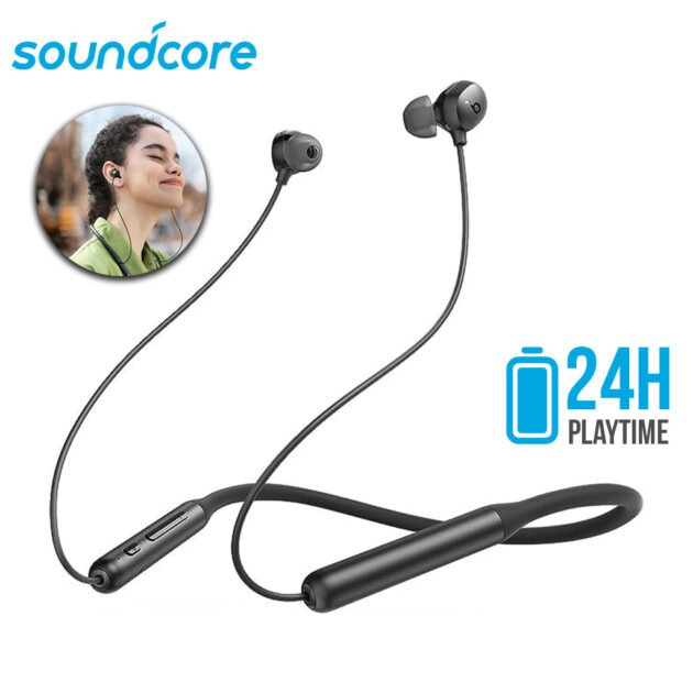 Écouteurs tour de cou Bluetooth Anker Soundcore Life U2 24 h d’autonomie - سماعات رياضية أصلية