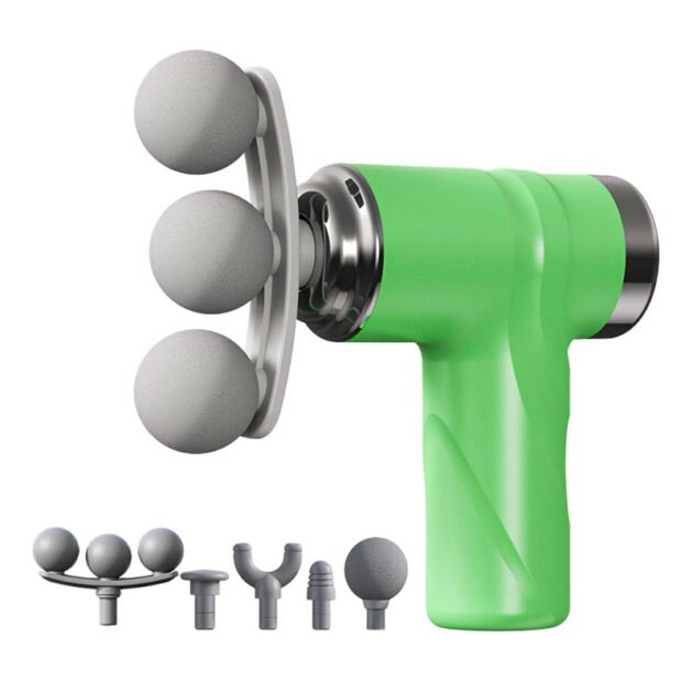 Pistolet de massage pour soulager la douleur 6 vitesses 4 têtes LM-810T - جهاز تدليك بعدة رِؤوس