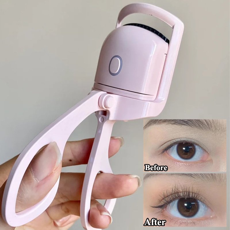 Recourbe-cils électrique portable avec un pince d'epilation thermique