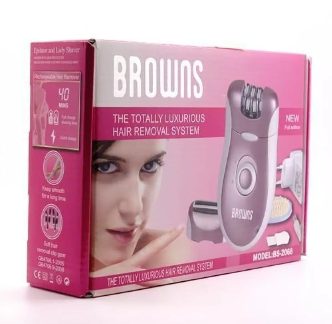 Browns Épilateur Rasoir Lavable 2en1 Bs-2068