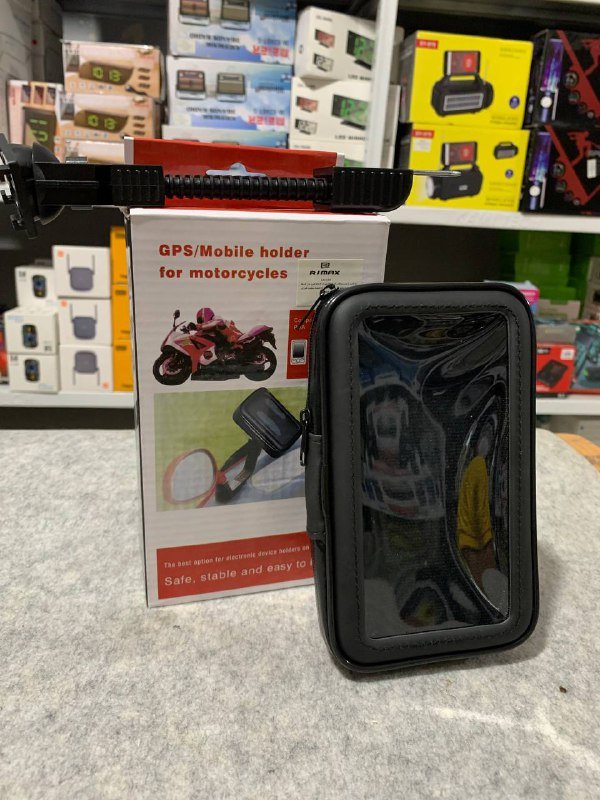 Support de téléphone Professionnel pour Le Guidon de Moto Imperméable et Rotative 360°