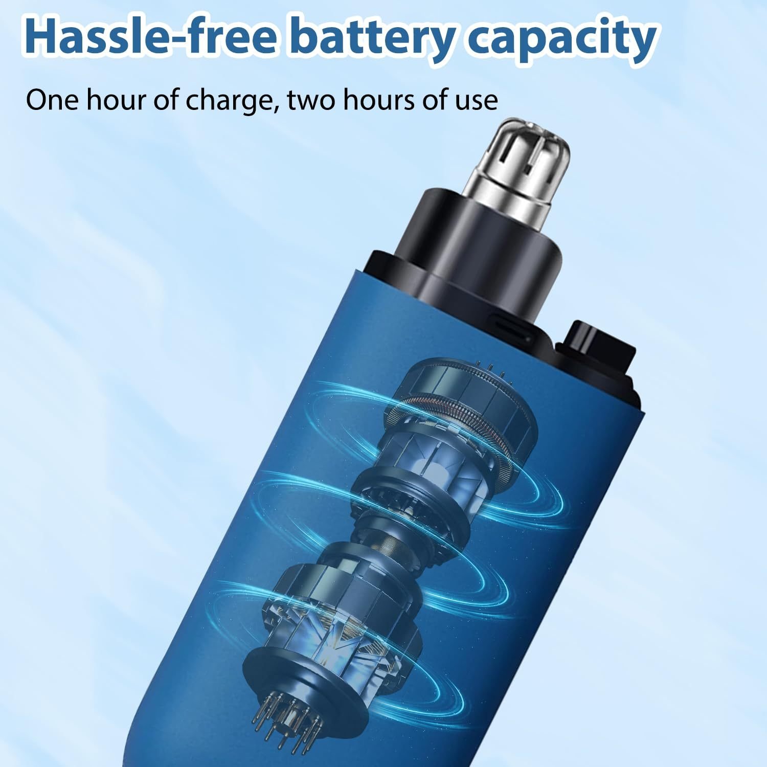 Tondeuse Électrique Portable et Rechargeable pour Poils du Nez et des Oreilles - أداة إزالة شعر الأذن والأنف للرجال